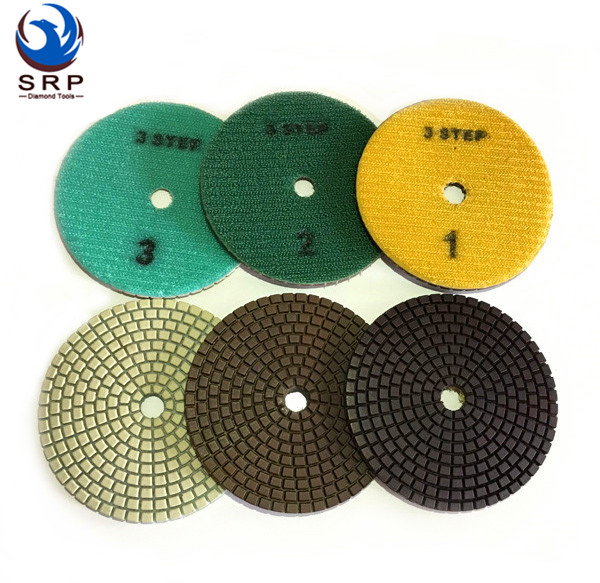 4 Inch BCU Flexible Copper 3-Step Polishing Pads