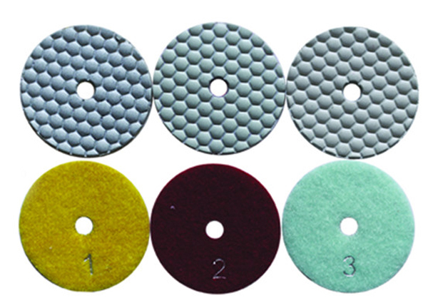 White Hexagon Dry Polishing Pads