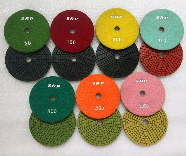 Colorful Wet Polishing Pads for Granite