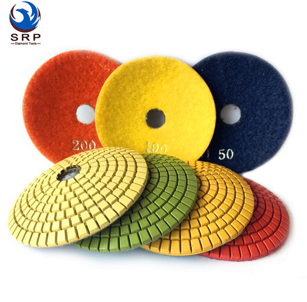 4 Inch Convex Wet Polishing Pads